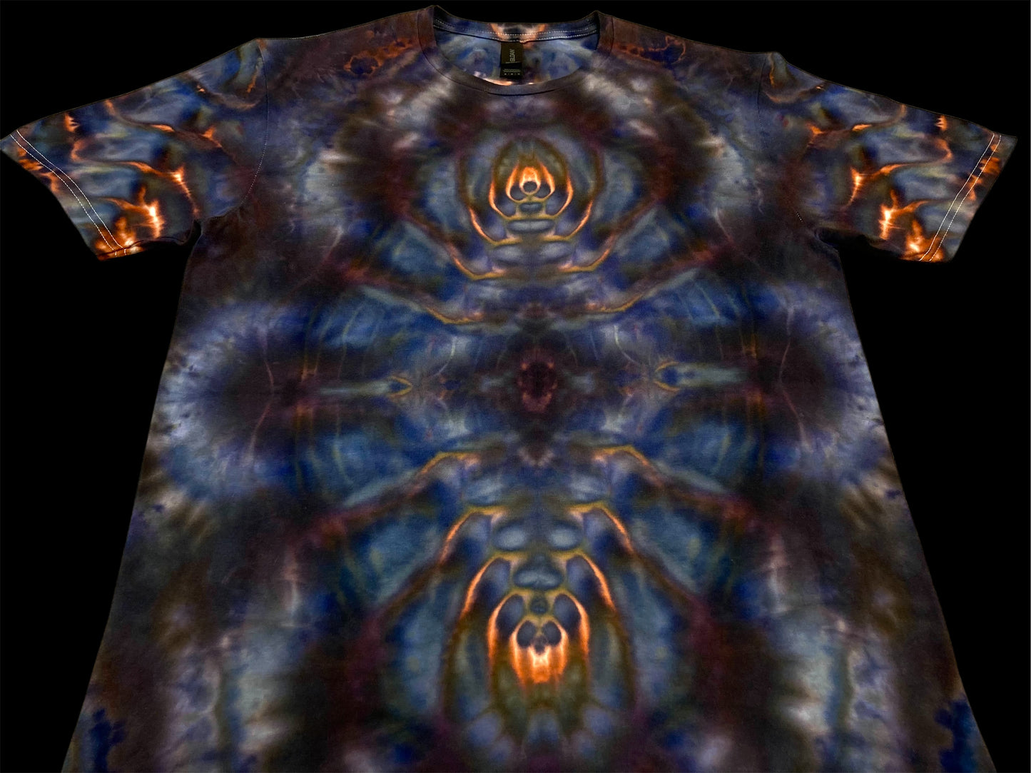 Spacial Bloom With Cosmic Spine Ice Tie Dye Medium T-Shirt