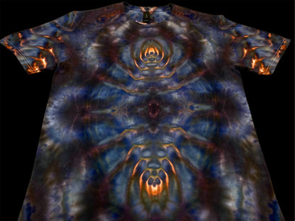 Spacial Bloom With Cosmic Spine Ice Tie Dye Medium T-Shirt