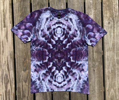 Spacial Bloom Abstract Ice Tie Dye T Shirt