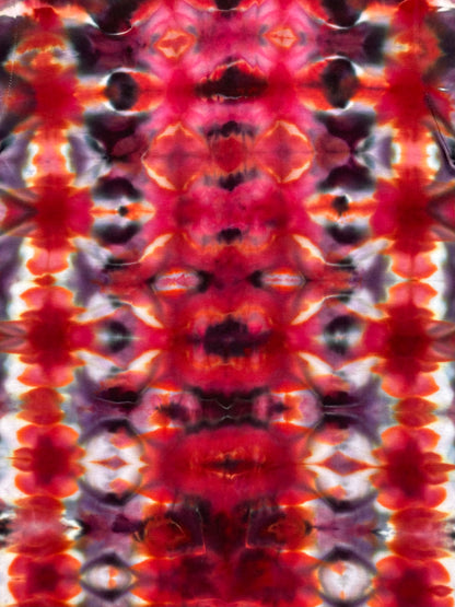 Glitched Red Ice Tie Dye T Shirt