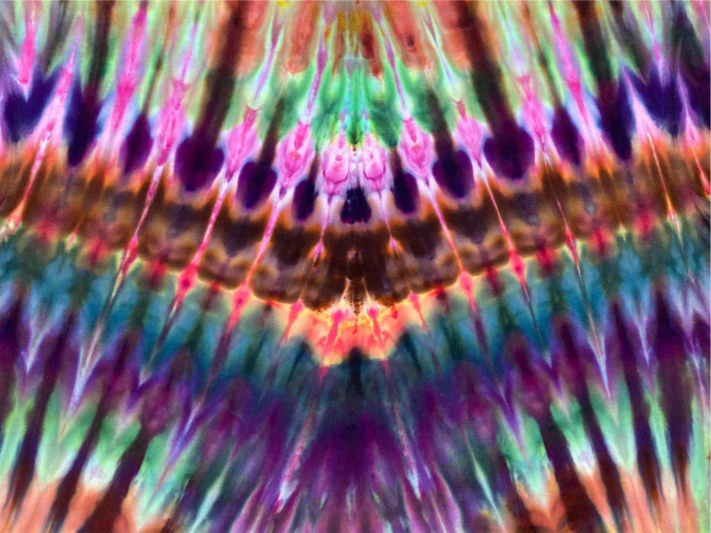 Split Pleated Ice Tie Dye T Shirt
