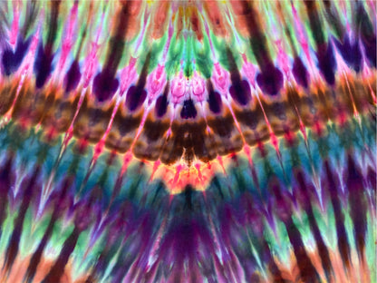 Split Pleated Ice Tie Dye T Shirt