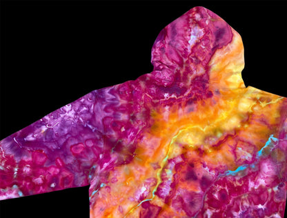 Summer Lava Geode Ice Tie Dye Hoodie XL