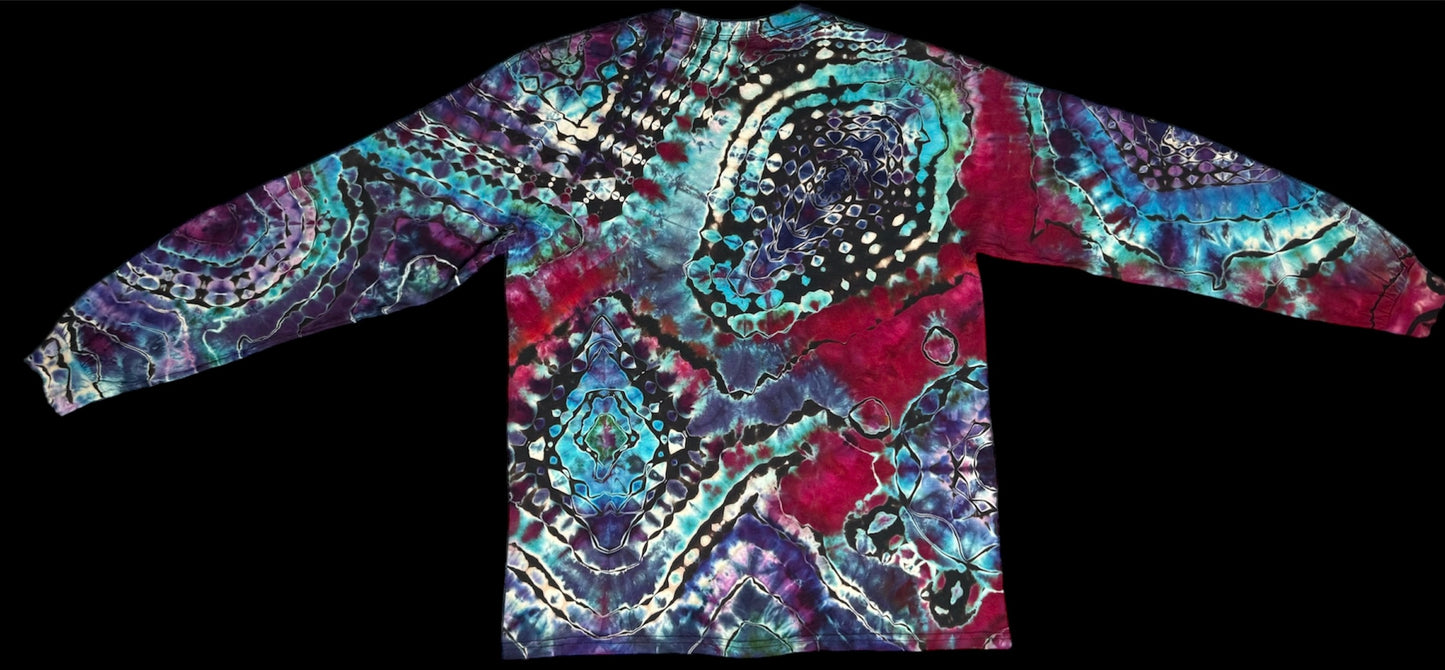 Multi Dimensional Reverse Ice Dyed Long Sleeve