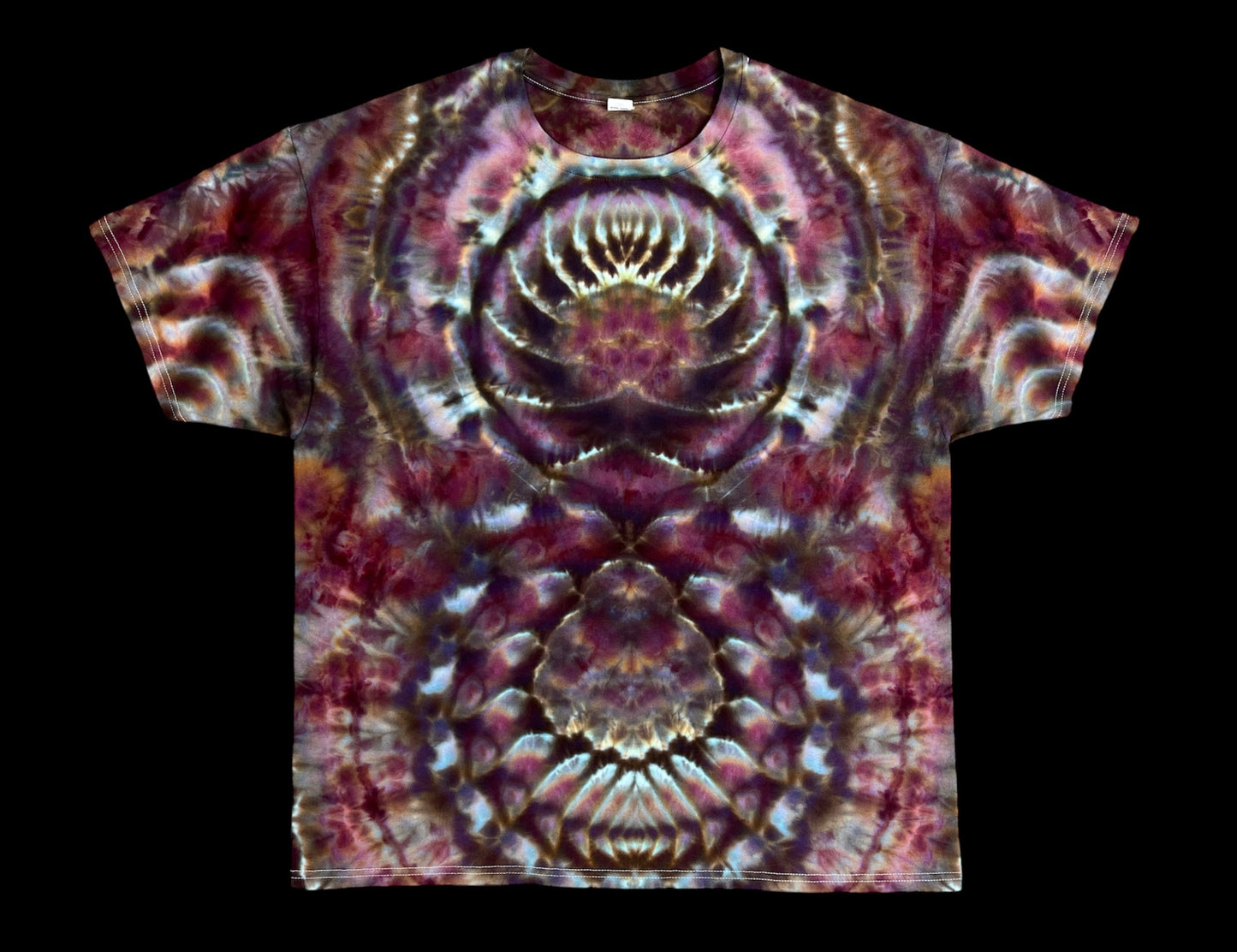 Rippled Deity & Butterfly Roll Ice Tie Dye T-Shirt